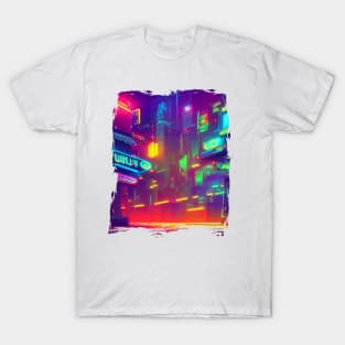 Japan Neon City Lights T-Shirt